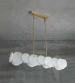 Modern Alabaster Linear Chandelier — image 12