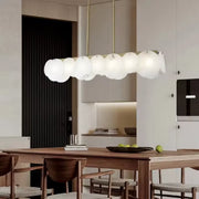 Modern Alabaster Linear Chandelier — image 4