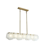 Modern Alabaster Linear Chandelier — image 15