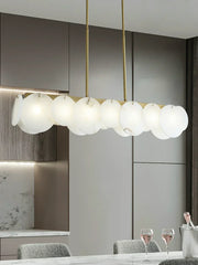 Modern Alabaster Linear Chandelier — image 5