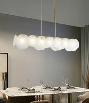 Modern Alabaster Linear Chandelier — image 6