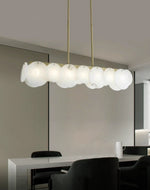 Modern Alabaster Linear Chandelier — image 7