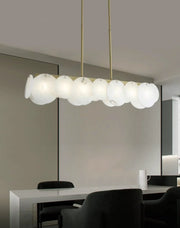 Modern Alabaster Linear Chandelier — image 7