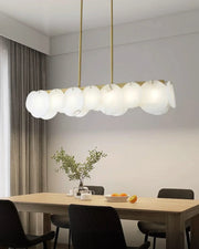 Modern Alabaster Linear Chandelier — image 9
