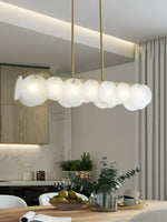 Modern Alabaster Linear Chandelier — image 10
