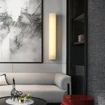 Modern Alabaster Rectangle Wall Sconce