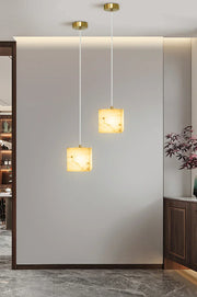 Alabaster Square Pendant Light — image 9