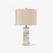 Modern Alabaster Stacked Table Lamp — image 12