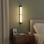 Cylindra Alabaster Brass Wall Light