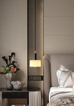 Modern Cylindrical Alabaster Pendant Light — image 6