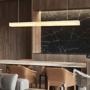 Modern Linear Alabaster Pendant Light — image 3