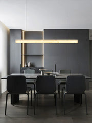 Modern Linear Alabaster Pendant Light — image 6