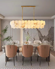 Modern Luxury Round Alabaste Chandelier — image 9