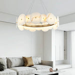 Alabaster Multiple Round Chandelier