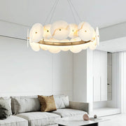 Alabaster Multiple Round Chandelier