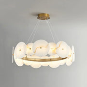 Alabaster Multiple Round Chandelier