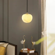 Round Alabaster Pendant Light — image 2