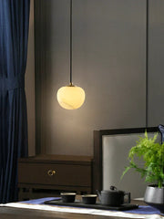 Round Alabaster Pendant Light — image 6