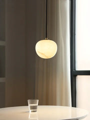 Round Alabaster Pendant Light — image 3