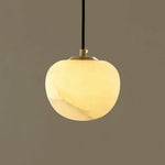 Round Alabaster Pendant Light — image 9