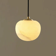Round Alabaster Pendant Light — image 9