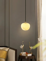 Round Alabaster Pendant Light — image 8
