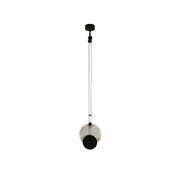 Modern Round Black Alabaster Pendant Lamp — image 15