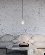 Modern Stacked Conical Alabaster Pendant Light — image 5