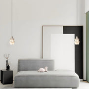Modern Stacked Conical Alabaster Pendant Light — image 8