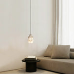 Modern Stacked Conical Alabaster Pendant Light — image 10