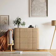 Mullhaven Modern Cabinet 5 Drawers Dresser 49