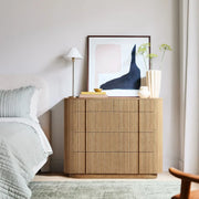 Mullhaven Modern Cabinet 5 Drawers Dresser 49