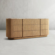 Mullhaven Modern Stone 6-Drawer Dresser 71