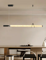 Organic Alabaster Linear Pendant Light — image 5
