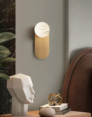 Oval Adrion Alabaster Spherical Wall Light
