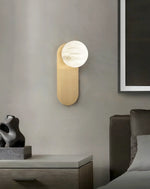 Oval Adrion Alabaster Spherical Wall Light