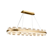 Oval Anita Alabaster Chandelier — image 1