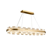 Oval Anita Alabaster Chandelier — image 13