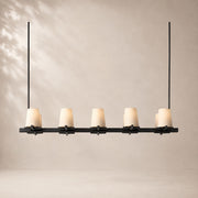 Paurenne Fabric Shade Linear Chandelier 49