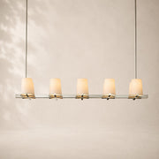Paurenne Fabric Shade Linear Chandelier 49