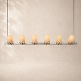 Paurenne Fabric Shade Linear Chandelier 60