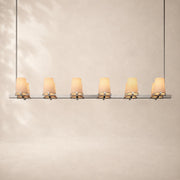 Paurenne Fabric Shade Linear Chandelier 60