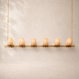 Paurenne Fabric Shade Linear Chandelier 60