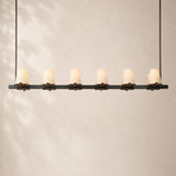 Paurenne Fabric Shade Linear Chandelier 60