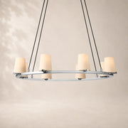 Paurenne Fabric Shade Round Chandelier 36