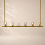Paurenne Glass Linear Chandelier 60