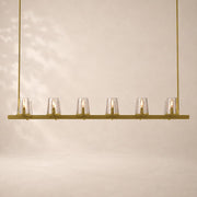 Paurenne Glass Linear Chandelier 60