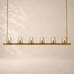 Paurenne Glass Linear Chandelier 60
