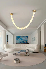 Liora Beaded Alabaster Swag Chandelier