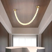 Liora Beaded Alabaster Swag Chandelier